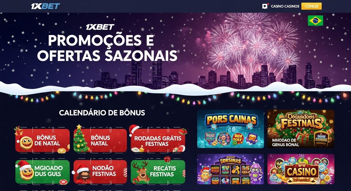 Promoções e ofertas sazonais codigo bonus 1xbet