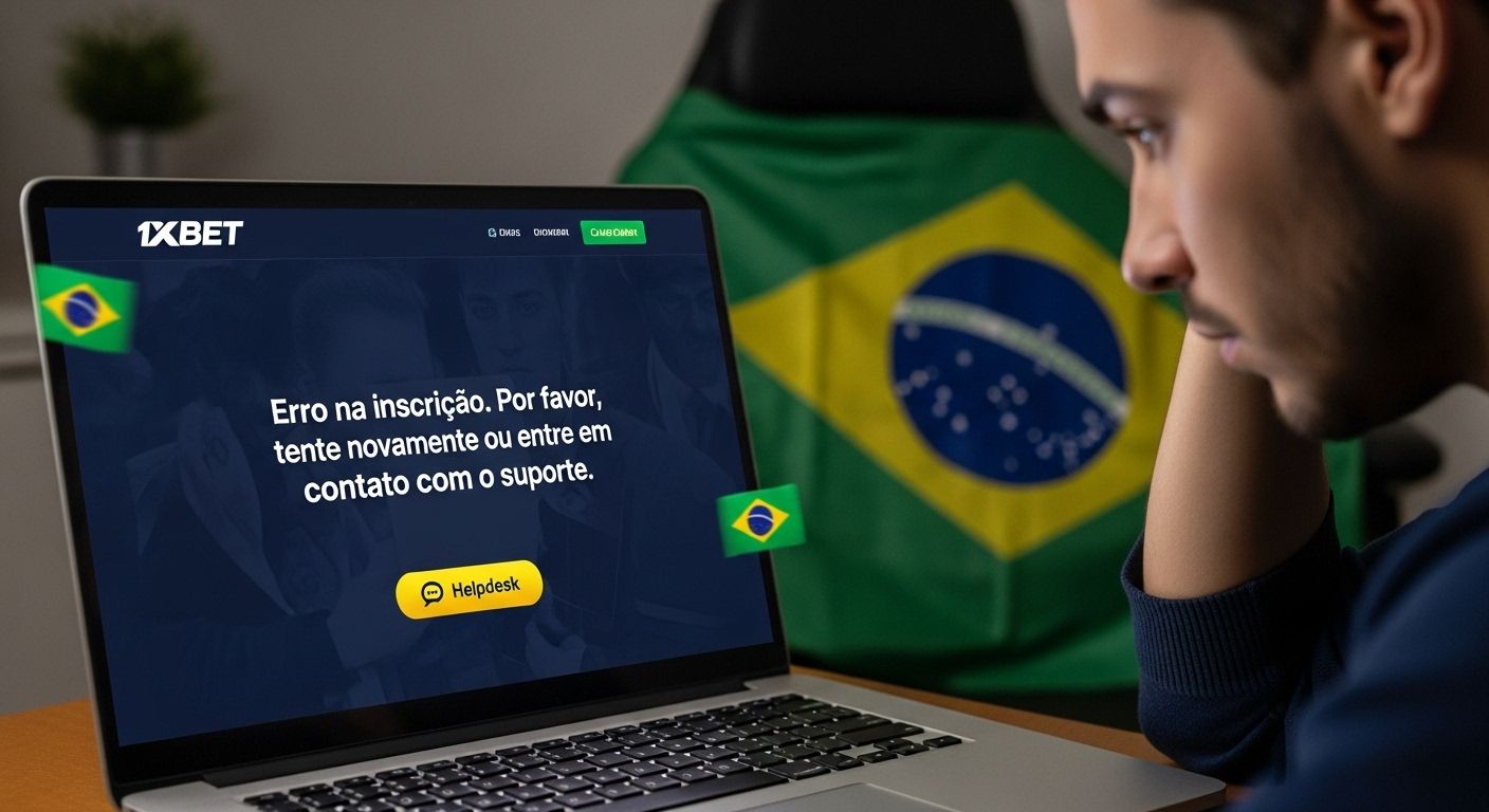 Solução de problemas de registro 1xbet registo