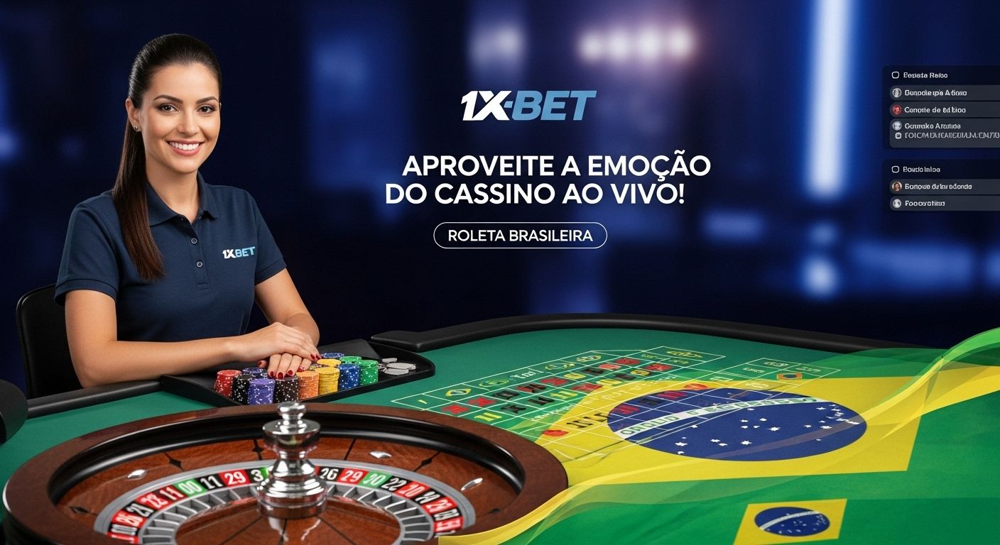 Experiência de cassino ao vivo 1xbet legal